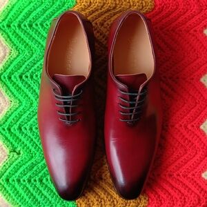 CARRUCCI Calfskin Whole-cut Lace-up Oxfords (KS505-12) Men's Shoes  LIKE NEW!